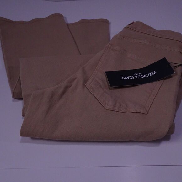Veronica Beard Women's Carson high-rise Pants Jeans Sz 27 Khaki NWT 298 IRRG - Picture 10 of 10